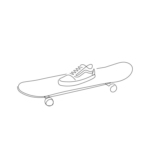 Раскраска скейта