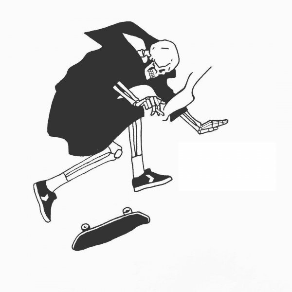 Скелет скейтер