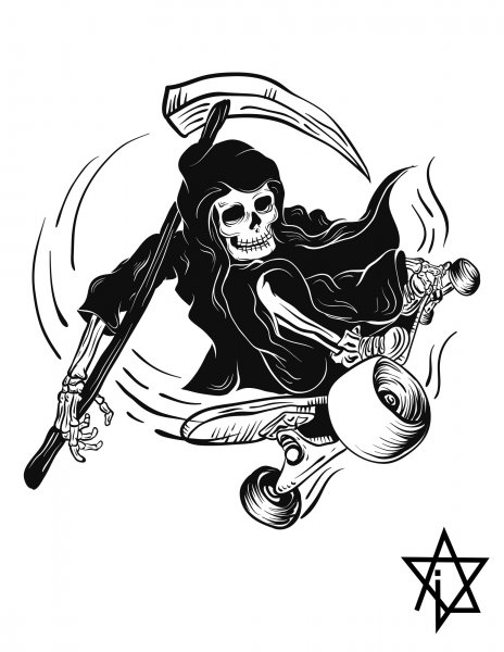 Эскизы скейтбординга