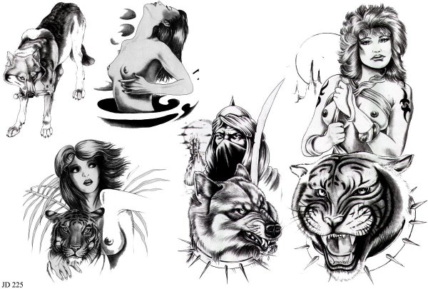 Тату в стиле Чикано мужские эскизы