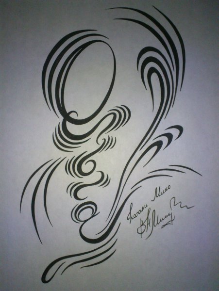 Тату Ольга надпись