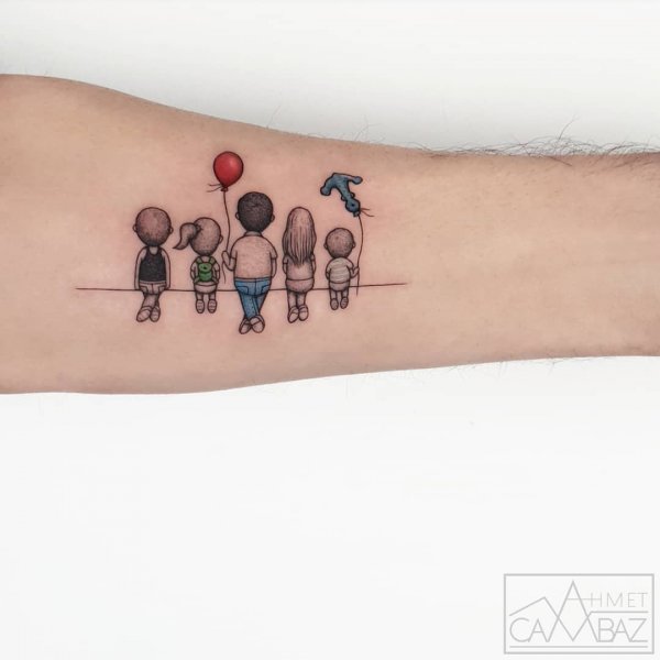 Семейная тату маленькие