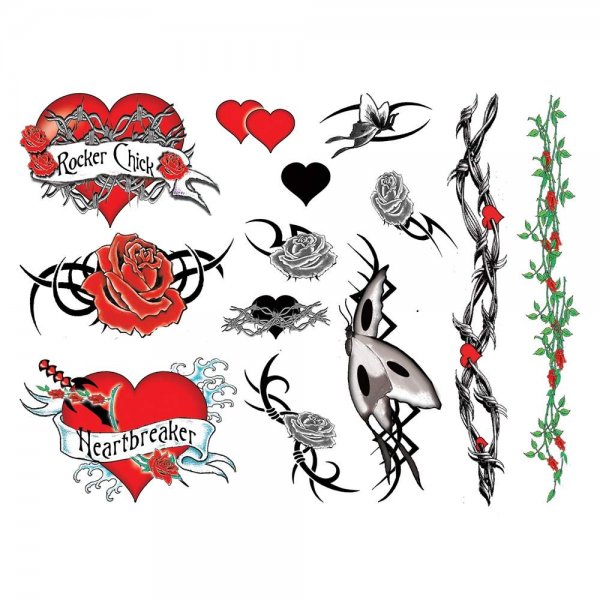 Рок тату для девушек