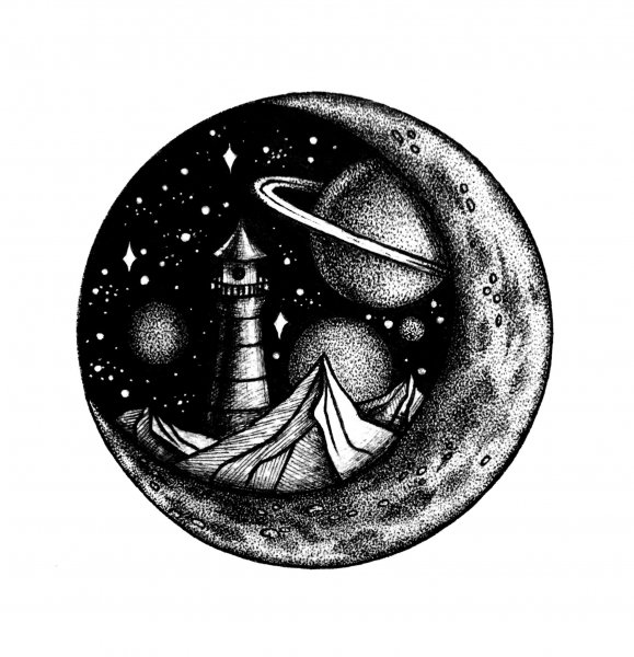 Космос эскиз