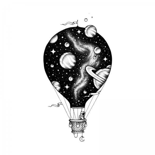 Эскизы татуировок космос