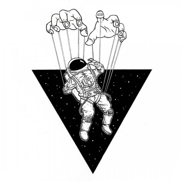 Космонавт эскиз