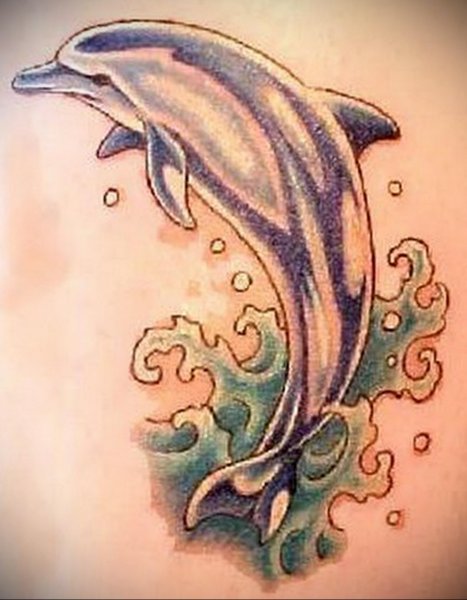 Тату Дельфин эскизы