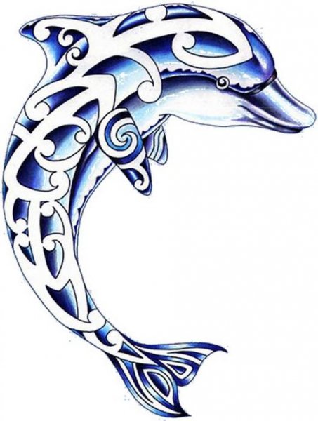 Эскиз дельфина Минимализм