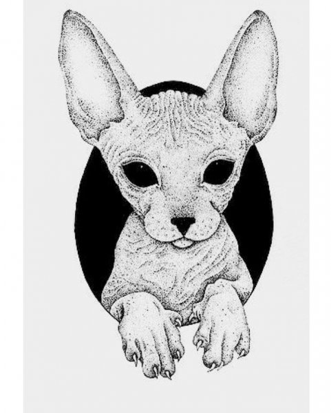 Дотворк сфинкс эскиз