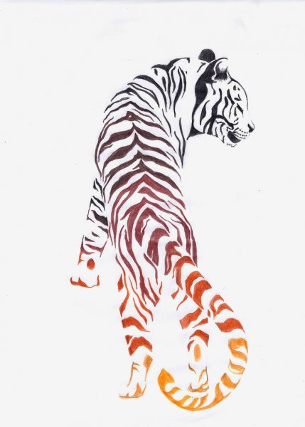 Тигрица стилизованная