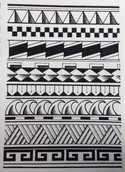 Геометрический орнамент в полосуде