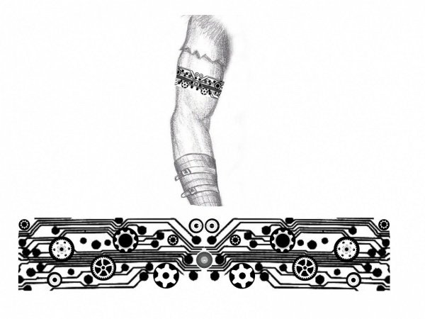 Тату браслет мужской эскизы