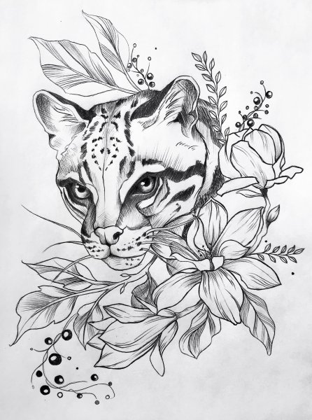 Оцелот тату