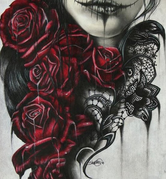 Демон с розой