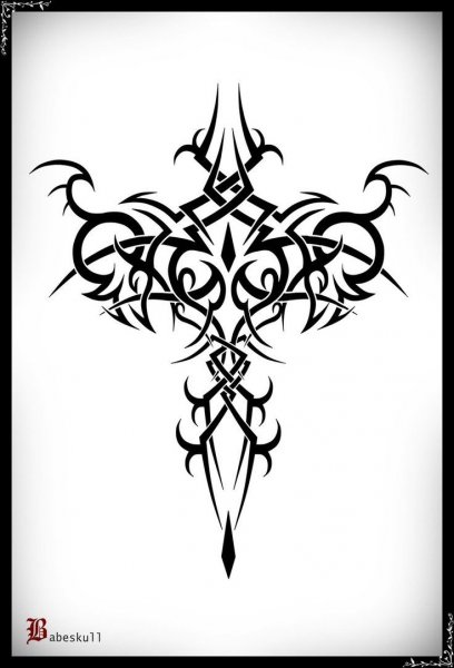 Готические узоры тату