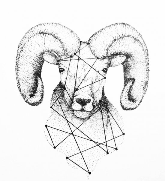 Тату Овен для девушек эскизы