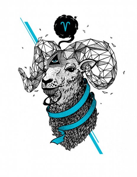 Овен стилизованный