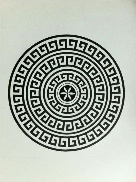 Меандр орнамент Греция