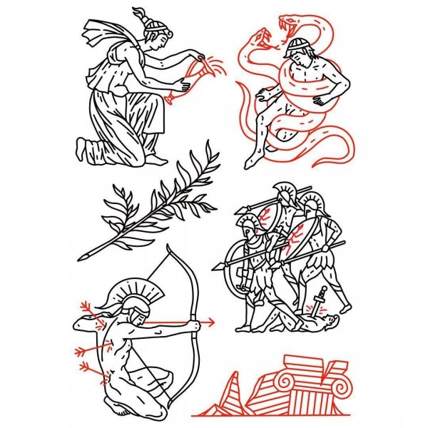 Тату Греческая мифология эскизы