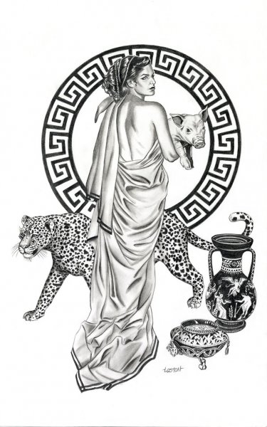 Древнегреческие тату эскизы