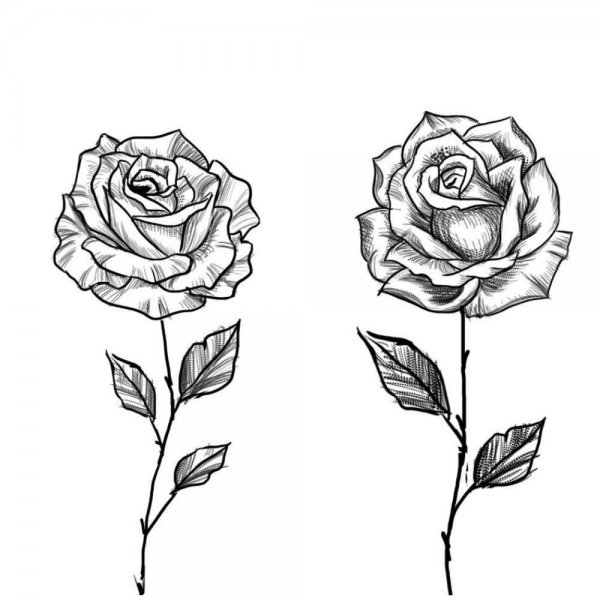 Рога эскиз тату