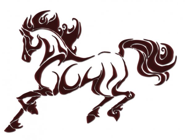 Орнамент лошадь