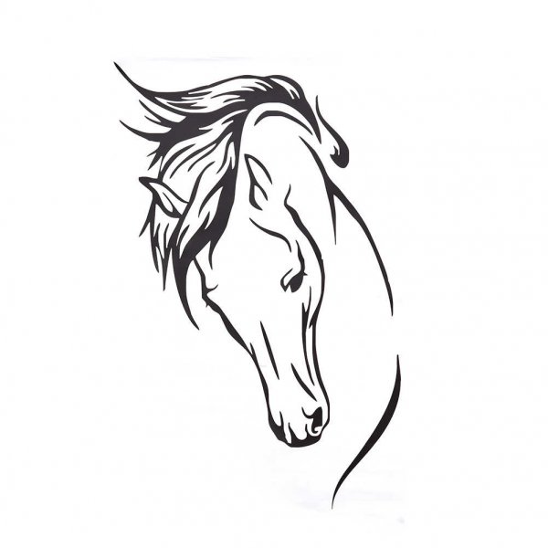 Трафарет лошади