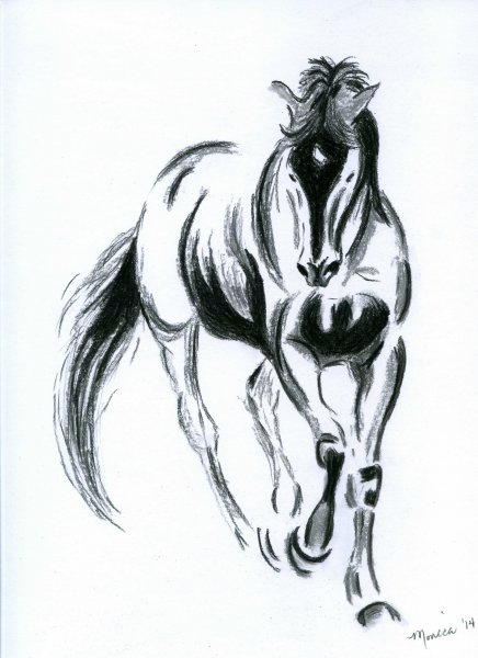 Лошади тату скетчи