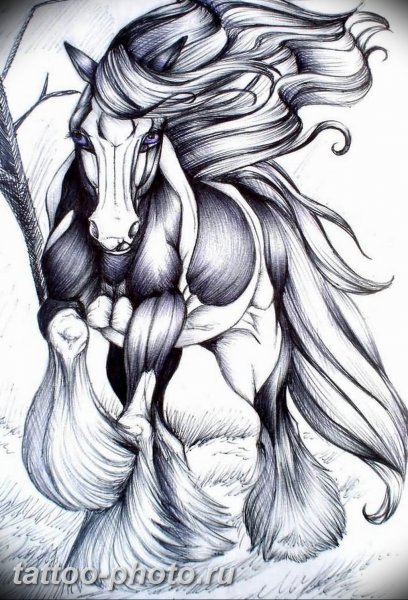 Тату лошадь эскизы