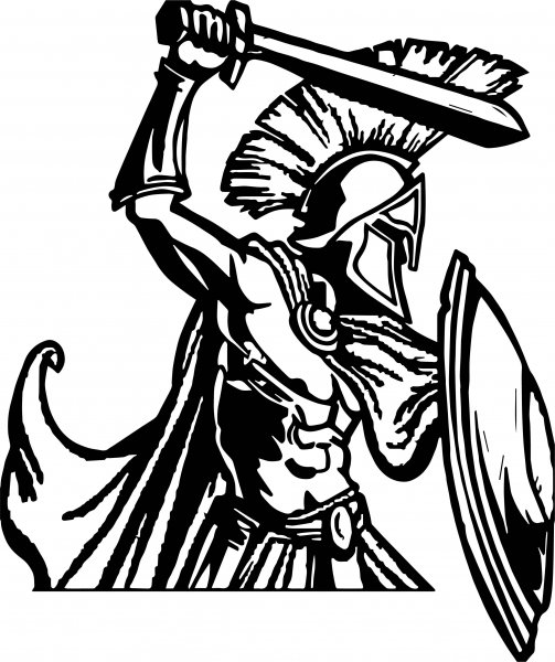 Тату воин Спартанец