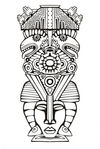 Art Totem Майя Ацтеки
