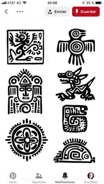 Тату индейцев Майя и ацтеков