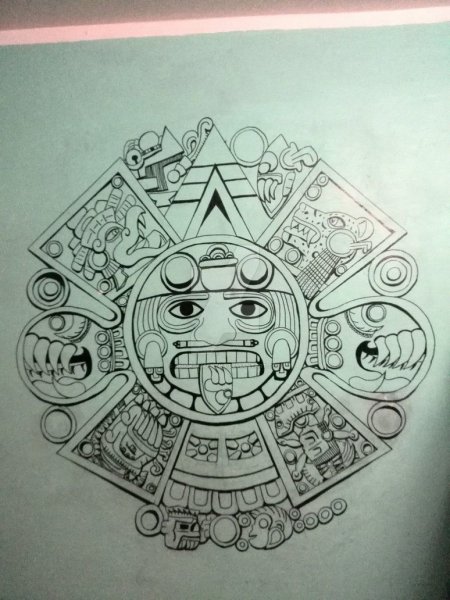 Ацтекские боги тату