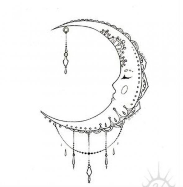 Полумесяц эскиз
