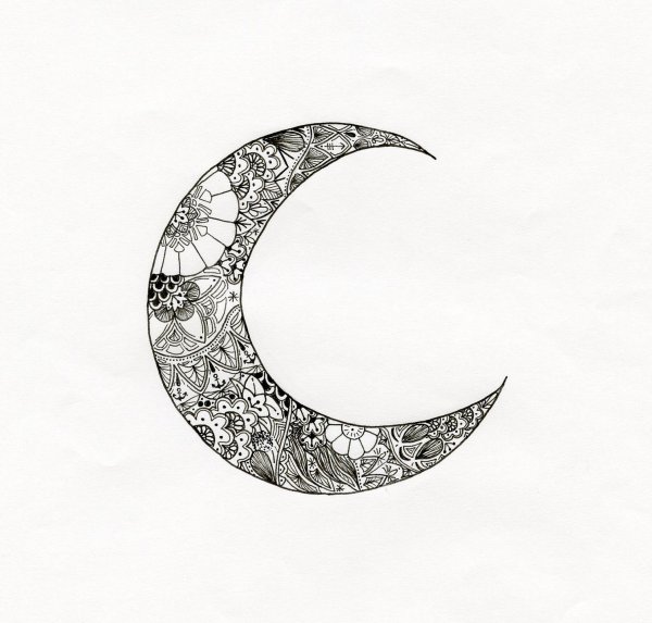 Тату полумесяц