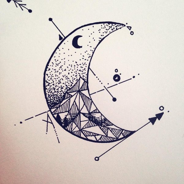 Полумесяц эскиз