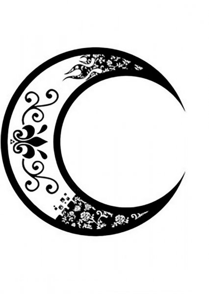 Тату полумесяц