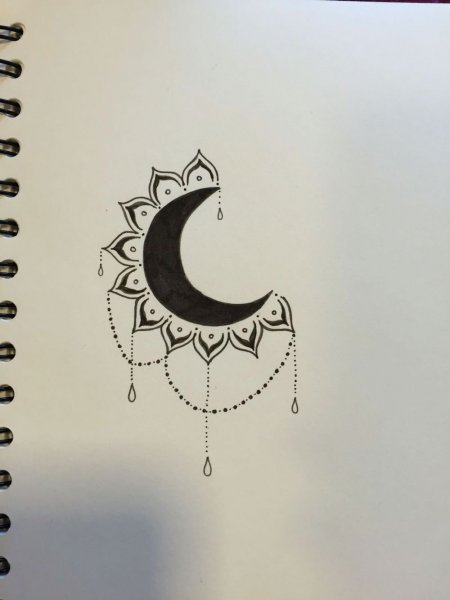 Лунница оберег тату эскизы
