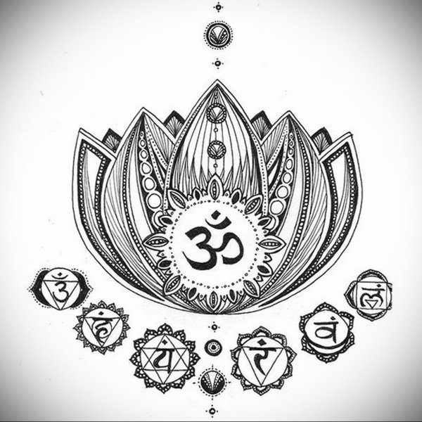 Знак ом тату эскизы