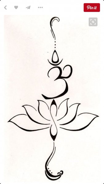 Ом Татуировка эскиз