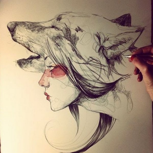 Люди наполовину животные арт