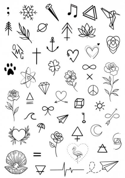 Эскиз маленькой тату