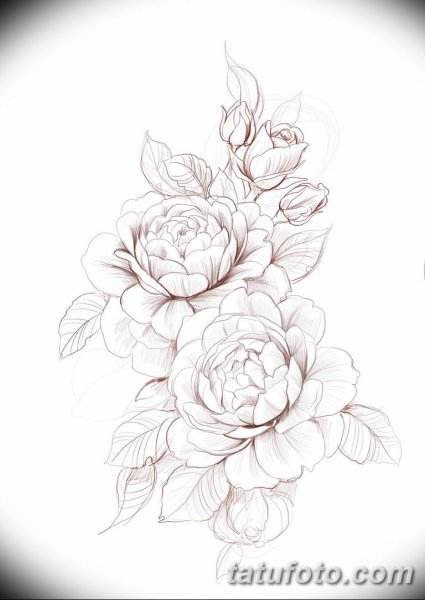 Эскизы тату цветы