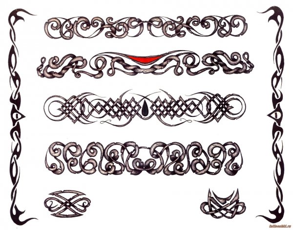 Кельтский браслет тату