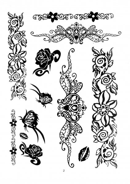 Тату орнамент для девушек