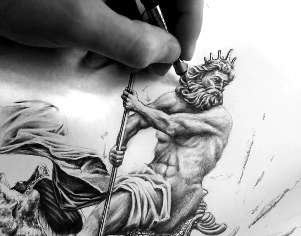 Анубис Бог тату