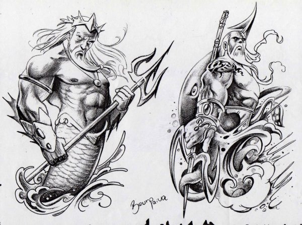 Один тату эскиз