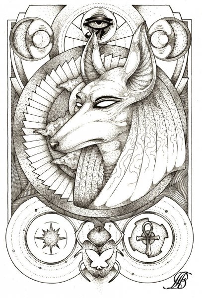 Посейдон тату эскиз