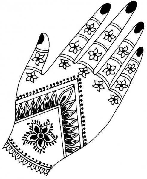 Рисунки хной на руках эскизы