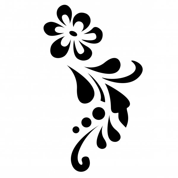 Трафареты цветов для тату